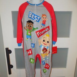 Cocomelon Best Friends Footie Pajama Sleeper Multi-Color Size 5T NEW